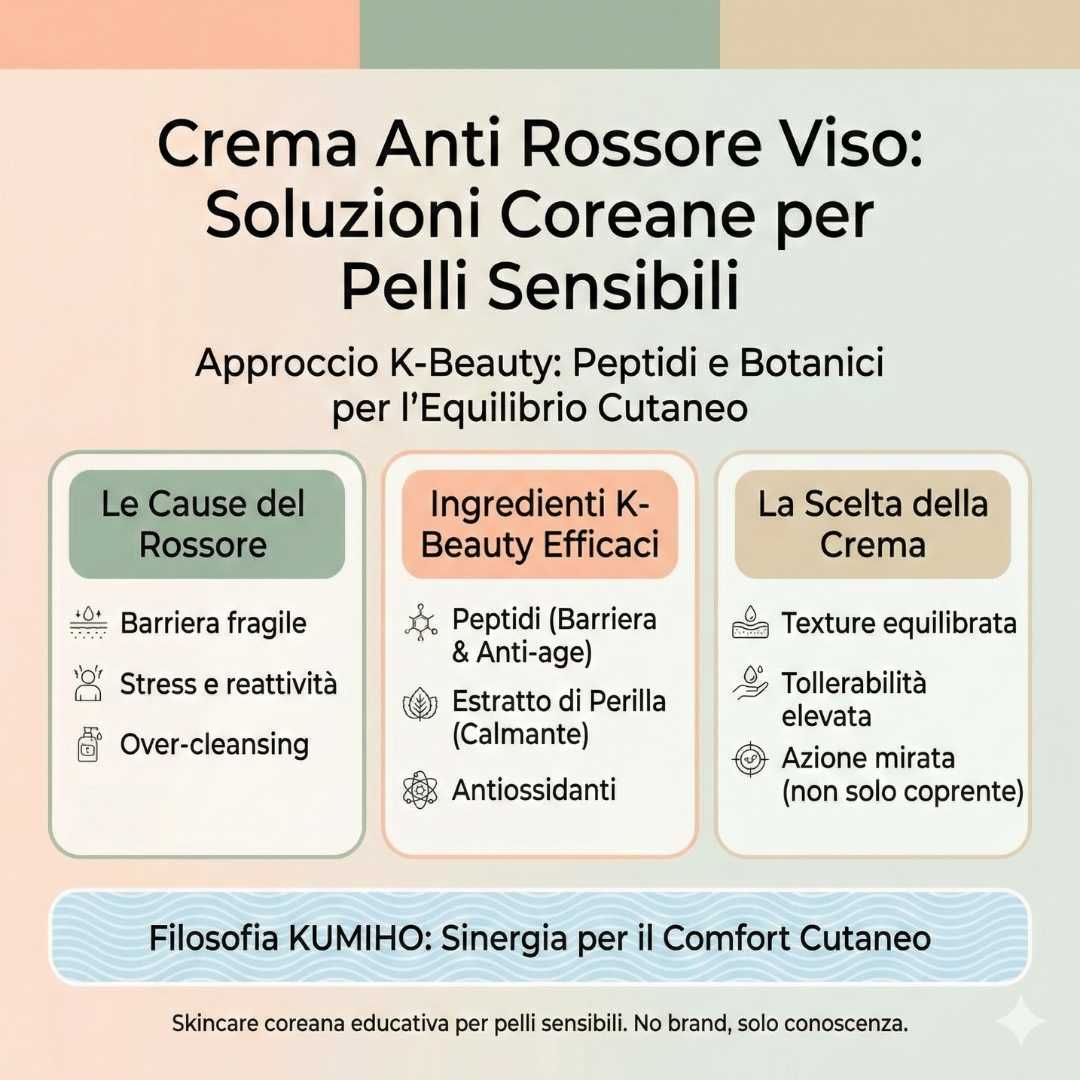Crema anti rossore viso: soluzioni coreane per pelli sensibili