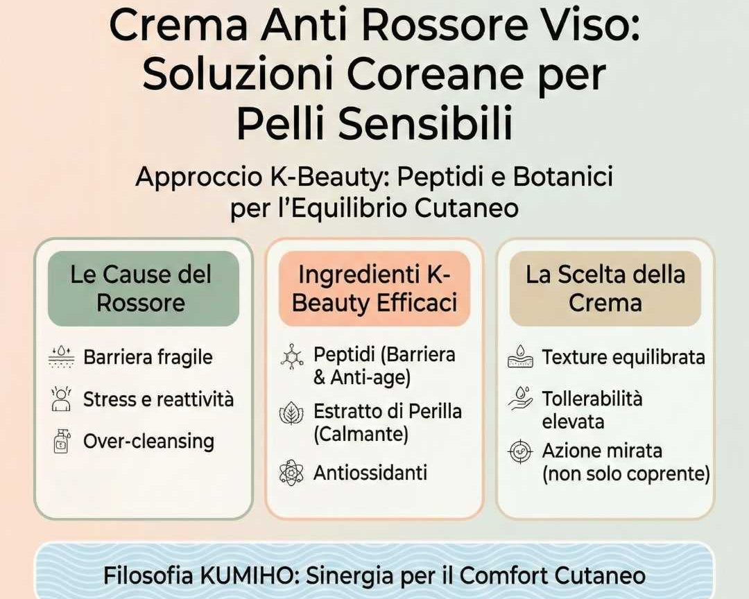Crema anti rossore viso: soluzioni coreane per pelli sensibili